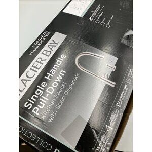 Glacier Bay Paulina 1-Handle Pull-Down Sprayer Kitchen Faucet in Stainless Steel
